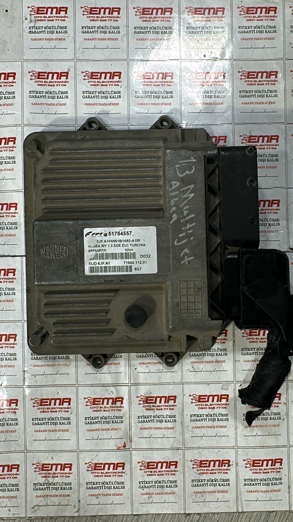 FİAT ALBEA 1.3 MOTOR BEYNİ 51784557 6JF